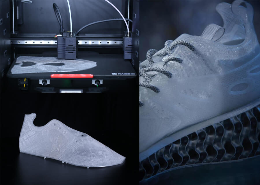 3D-Printed Shoe Upper Accelerates Small Batch Production