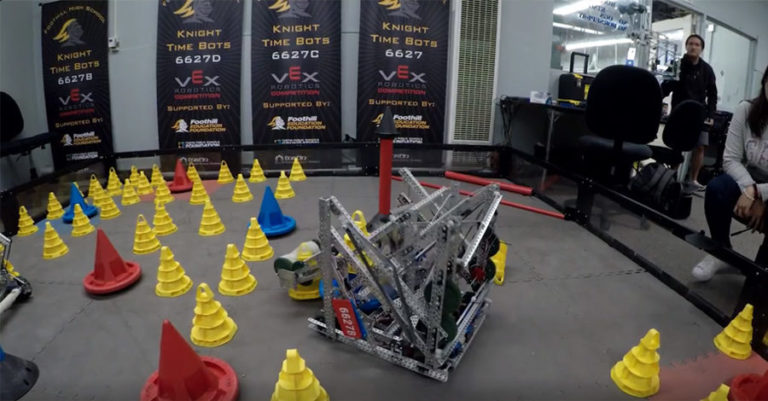 Students in Tustin Foothills High School printed arms of robots with Raise3D Pro2 printer