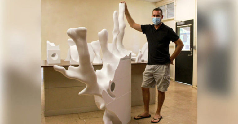 Jon Goebel printed oversized coral models with Raise3D Pro2 printer