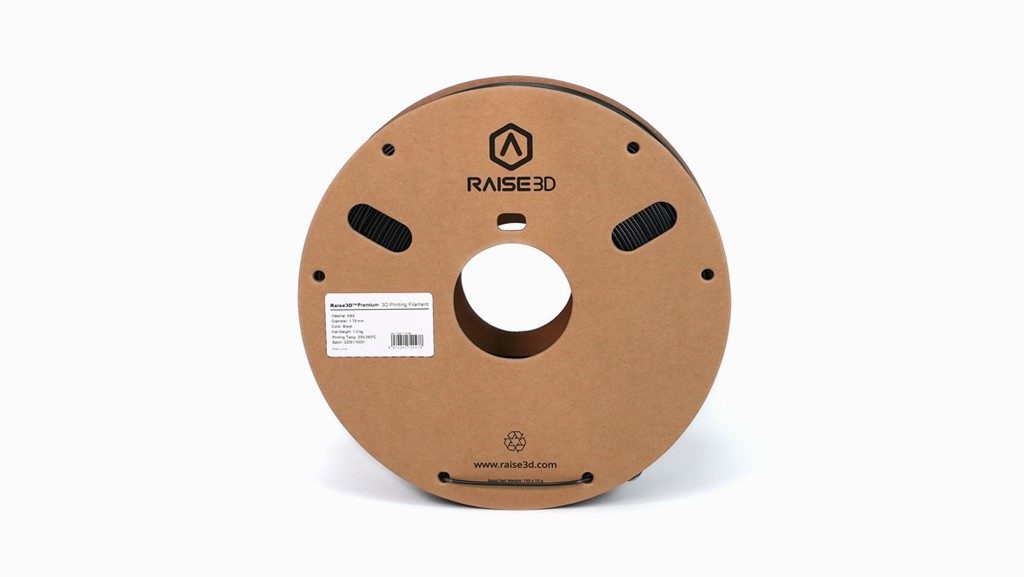 Raise3D PremiumABS Black - 1 Cardboard Spool