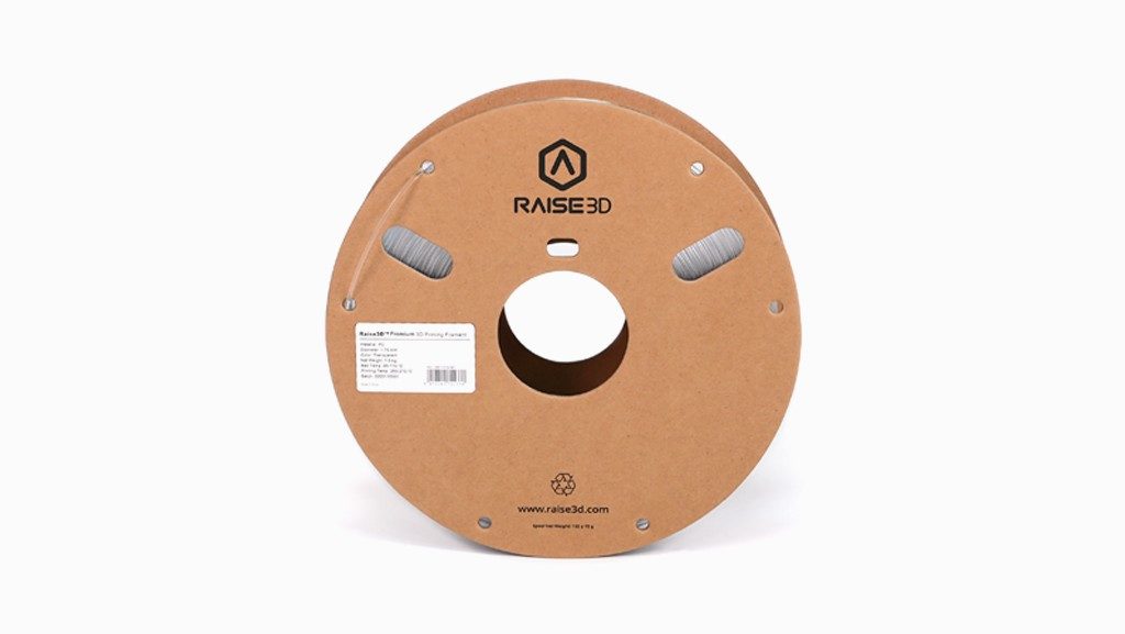 Raise3D PremiumPC Transparent - 1 Cardboard Spool