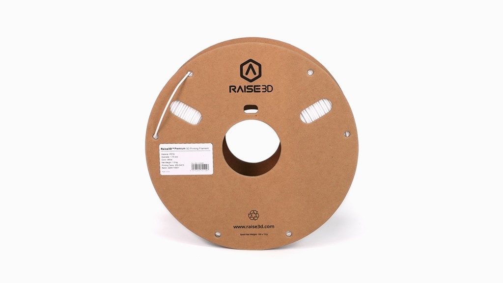 Raise3D PremiumPETG White - 1 Cardboard Spool