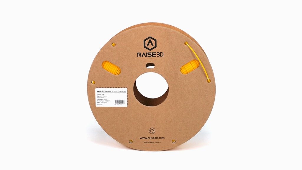 Raise3D PremiumPLA Yellow - 1 Cardboard Spool