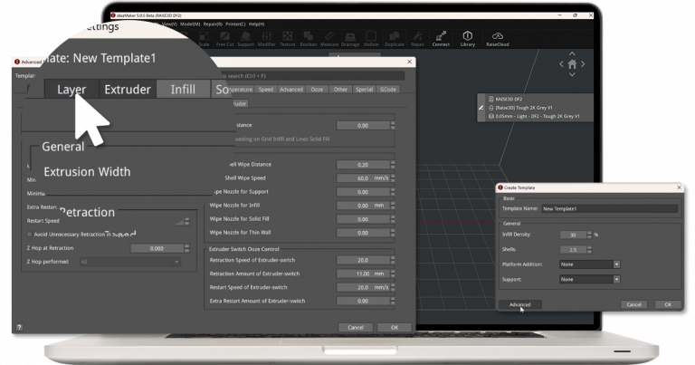 Fully Customizable Template for New Filaments